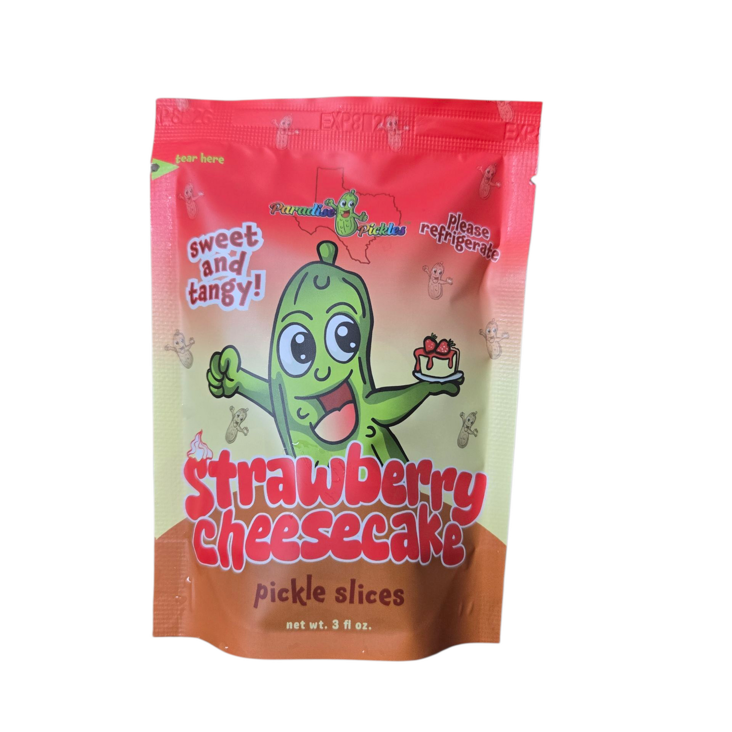 Strawberry Cheesecake Pickle Snacks!