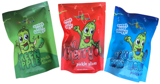 Cherry Snack Pack featuring: Cherry, Blue Raspberry, & Green Apple! 3 Pack